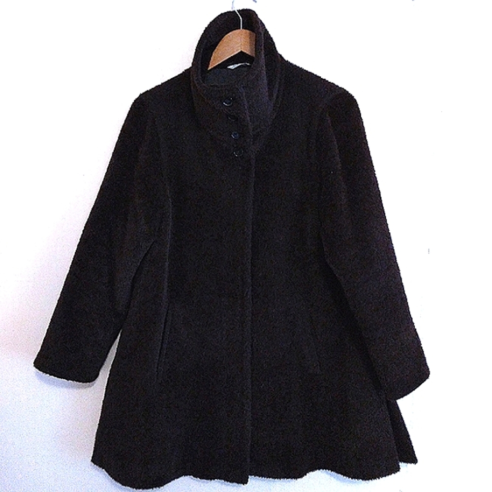 MAX MARA ALPACA WOOL BLEND TEDDY COAT SZ 4